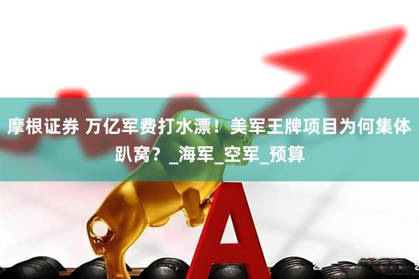摩根证券 万亿军费打水漂！美军王牌项目为何集体趴窝？_海军_空军_预算