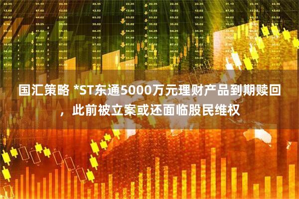 国汇策略 *ST东通5000万元理财产品到期赎回，此前被立案或还面临股民维权